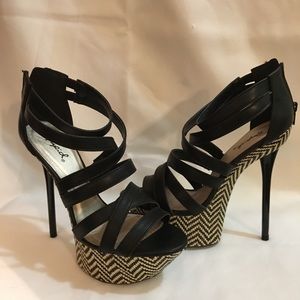 Black and Tan Heels